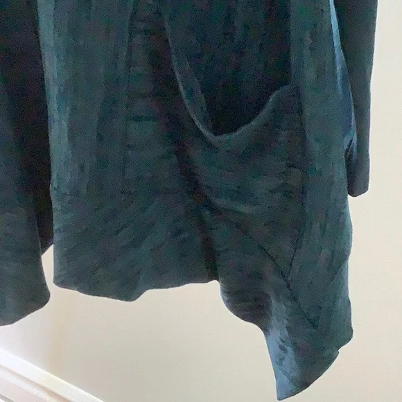 LOGO by Lori Goldstein Knit Cardigan with Faux Suede Details - Picture 7 of 15